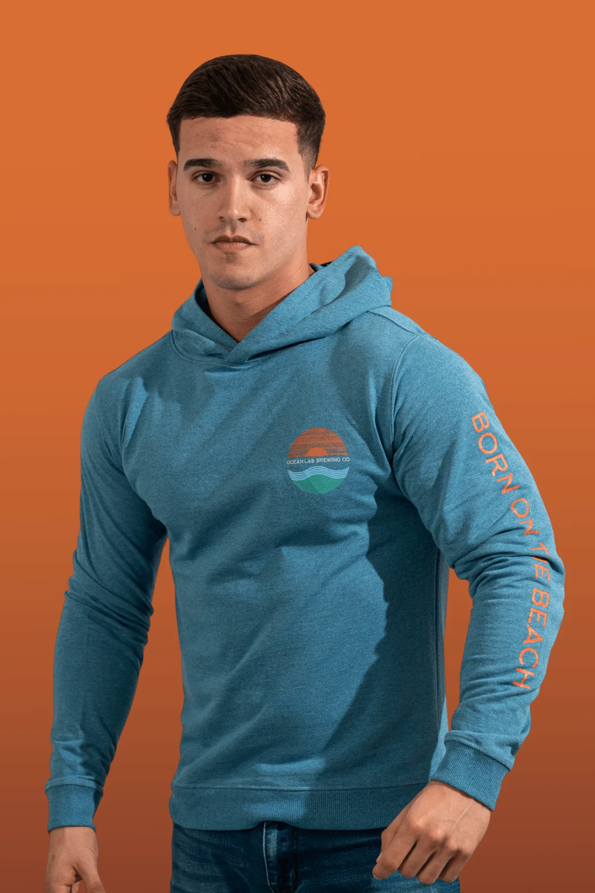 Ocean Sunset Fleece Hoodie - Image 3