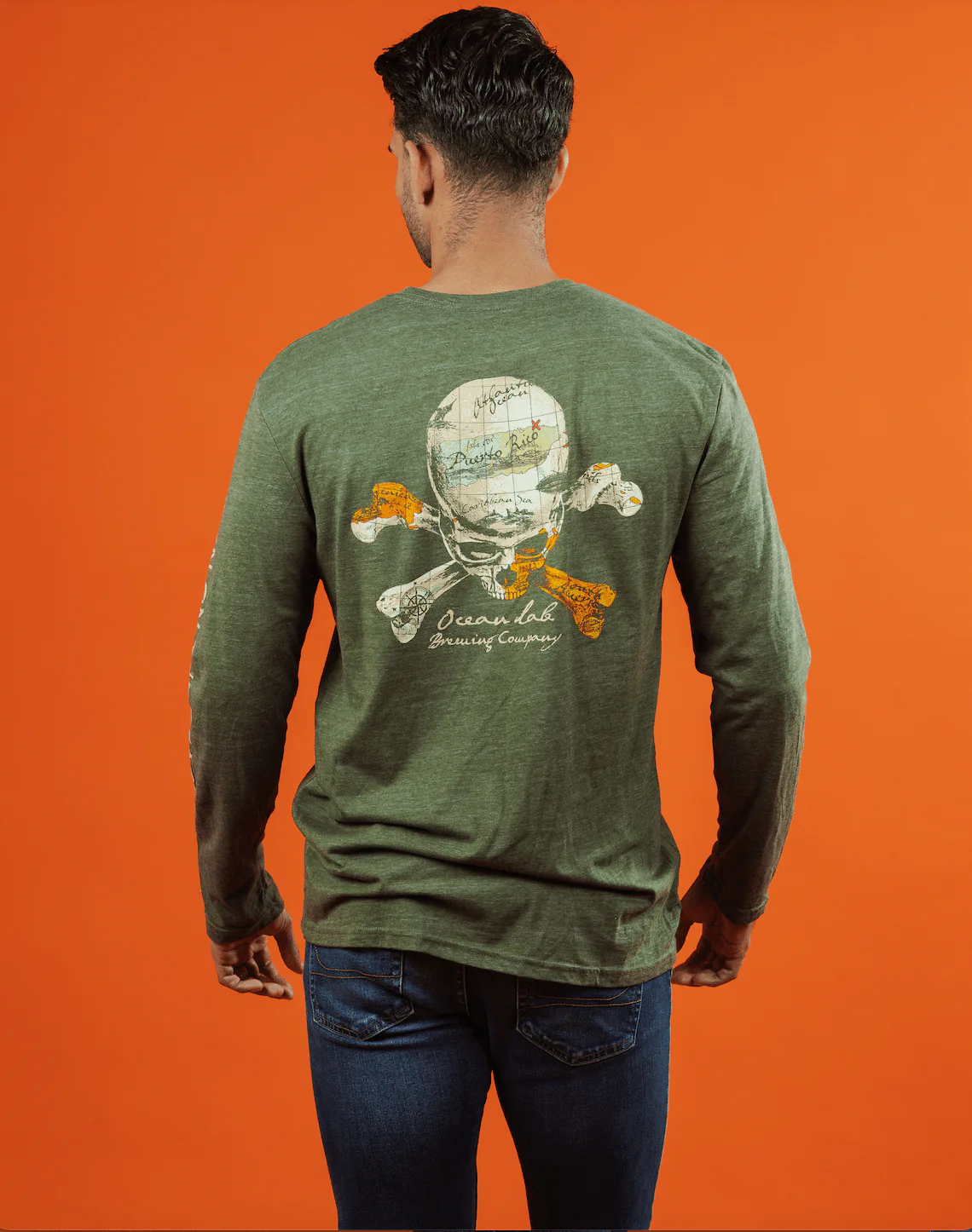 Pirate Paradise Tri-Blenad Long Sleeve T-Shirt