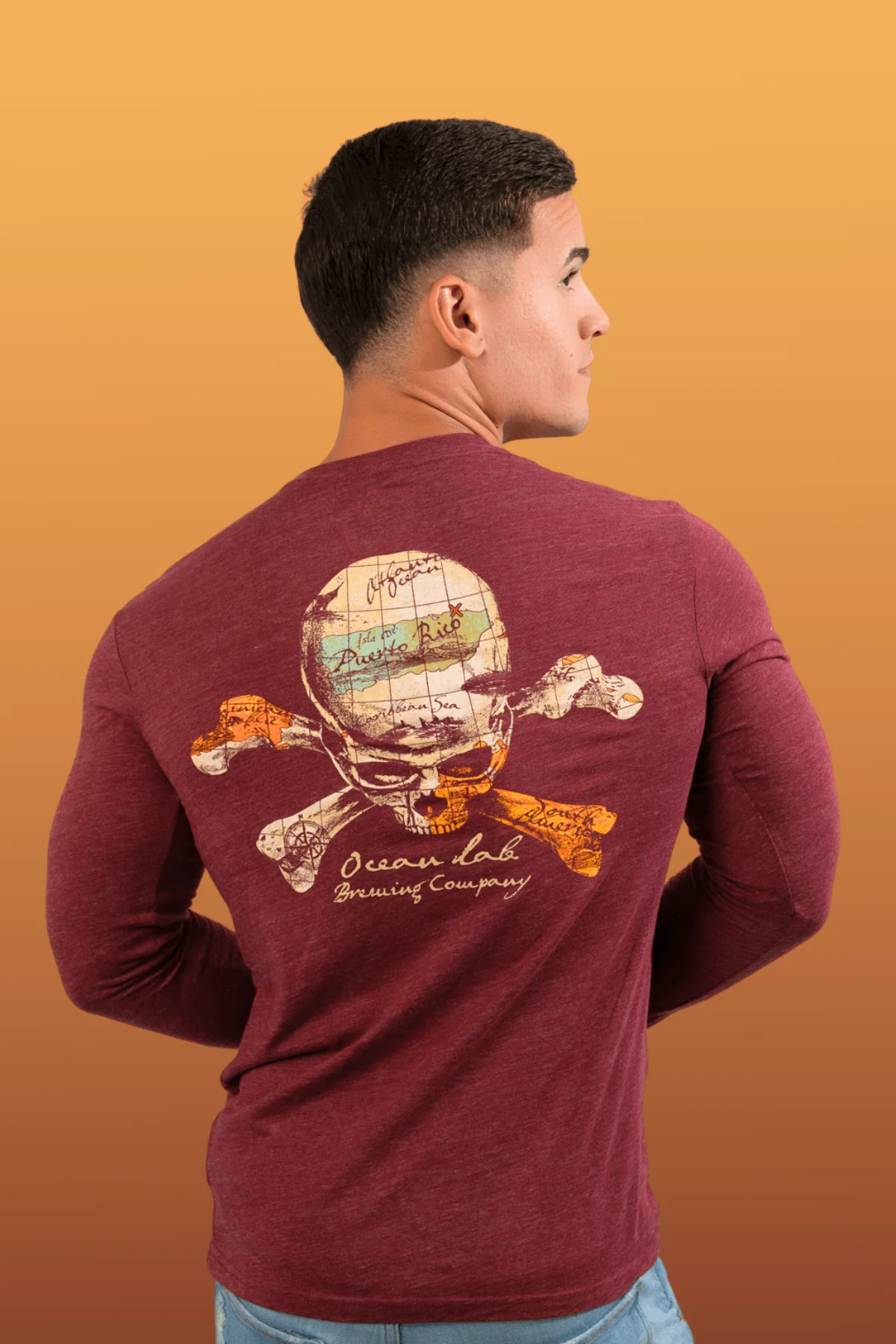 Pirate Paradise Tri-Blenad Long Sleeve T-Shirt - Image 10