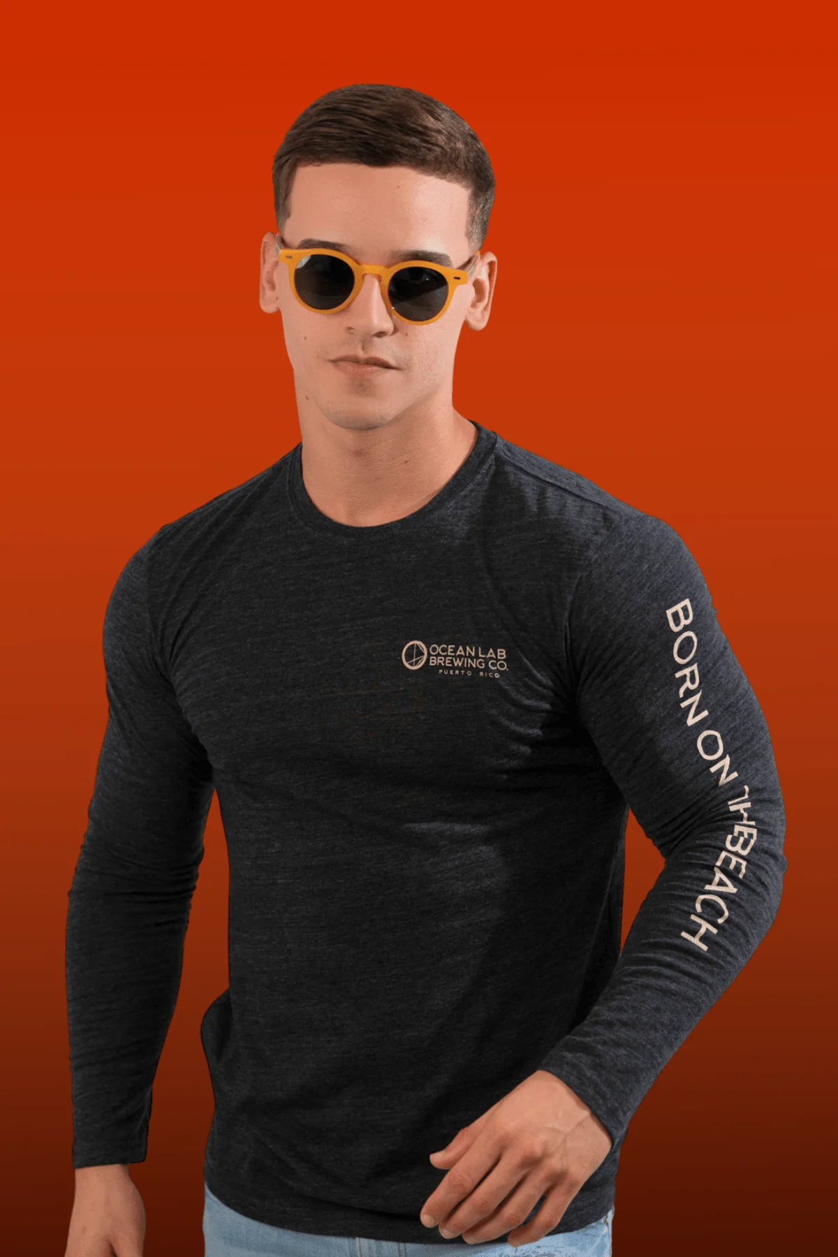 Pirate Paradise Tri-Blenad Long Sleeve T-Shirt - Image 9