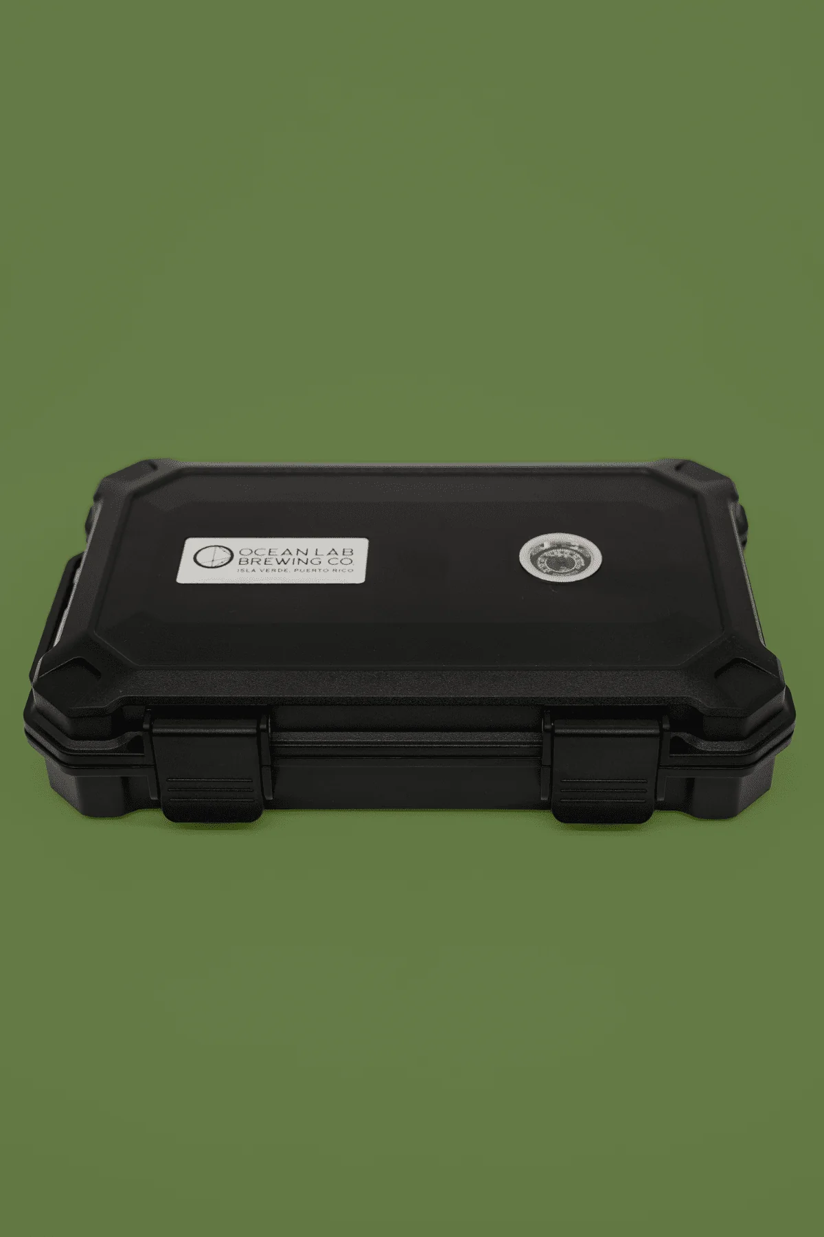 Small Portable Hard Cigar Case With Hygrometer