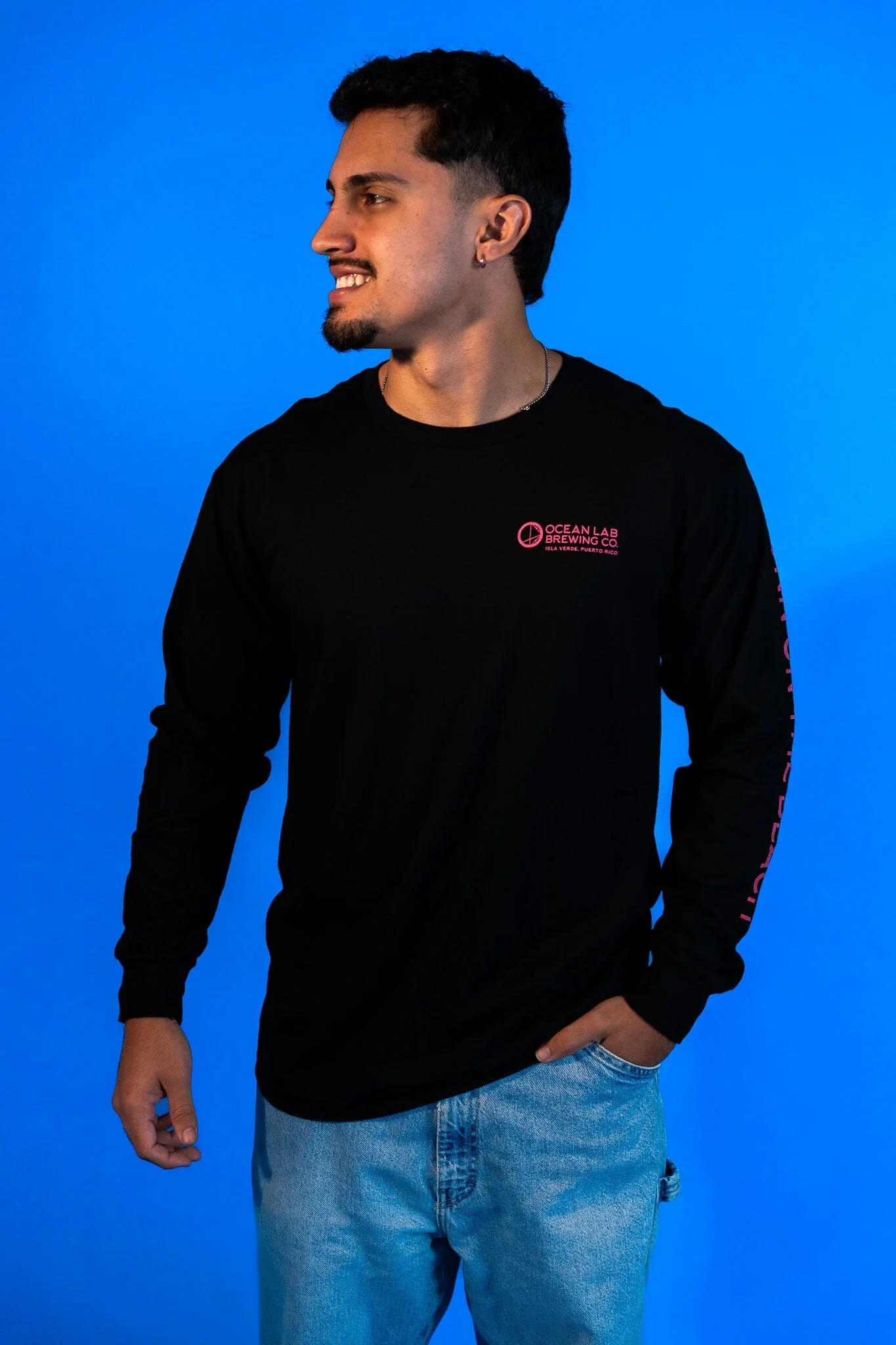 Retro Turtle Long Sleeve T-Shirt - Black - Image 3
