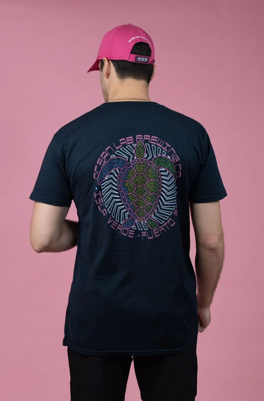 Retro Turtle Short Sleeve T-Shirt - Midnight Blue