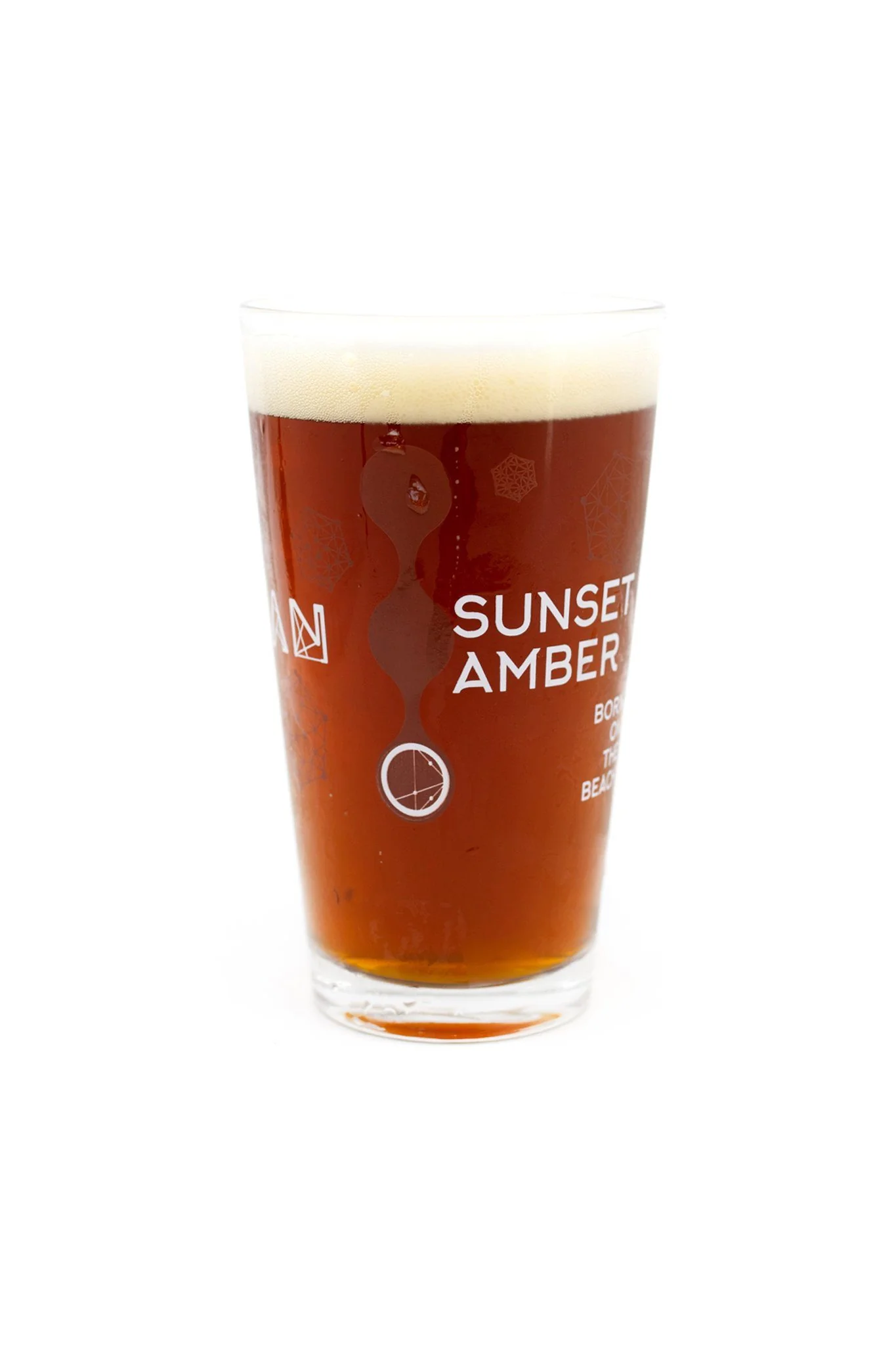 Sunset Amber Pint Glass - Image 3