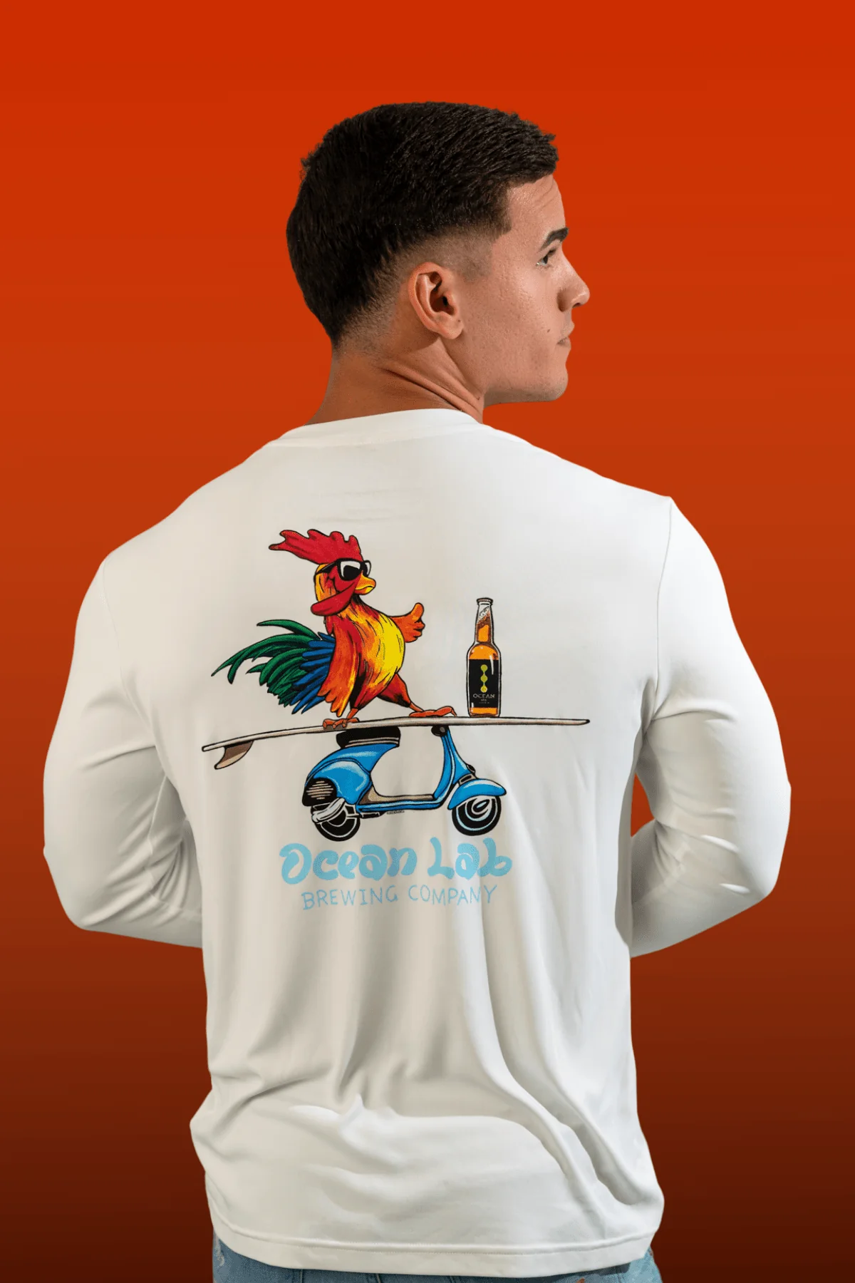 Surfing Rooster Rashguard