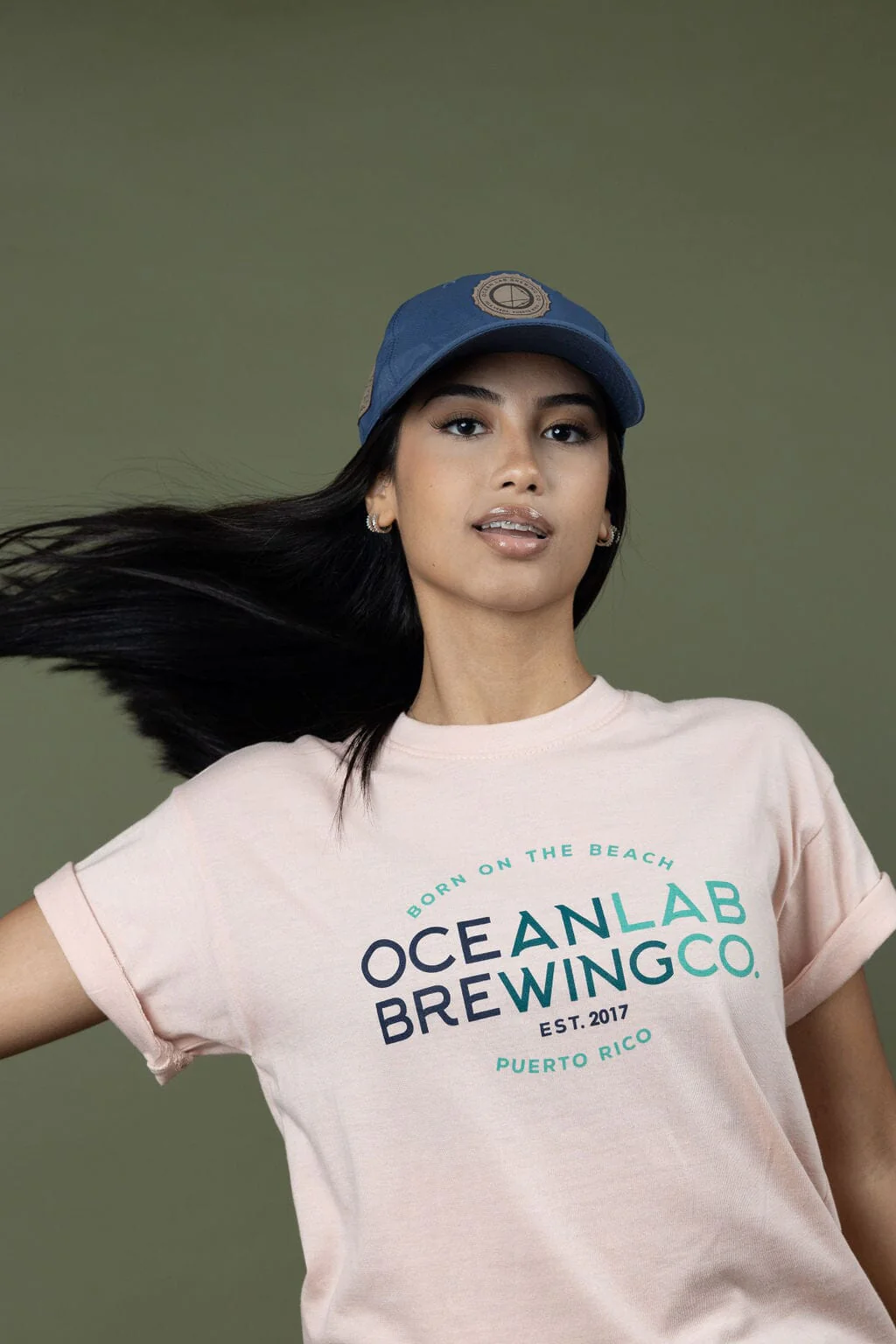 Ocean Lab Organic T-Shirt - Cameo Pink - Image 3