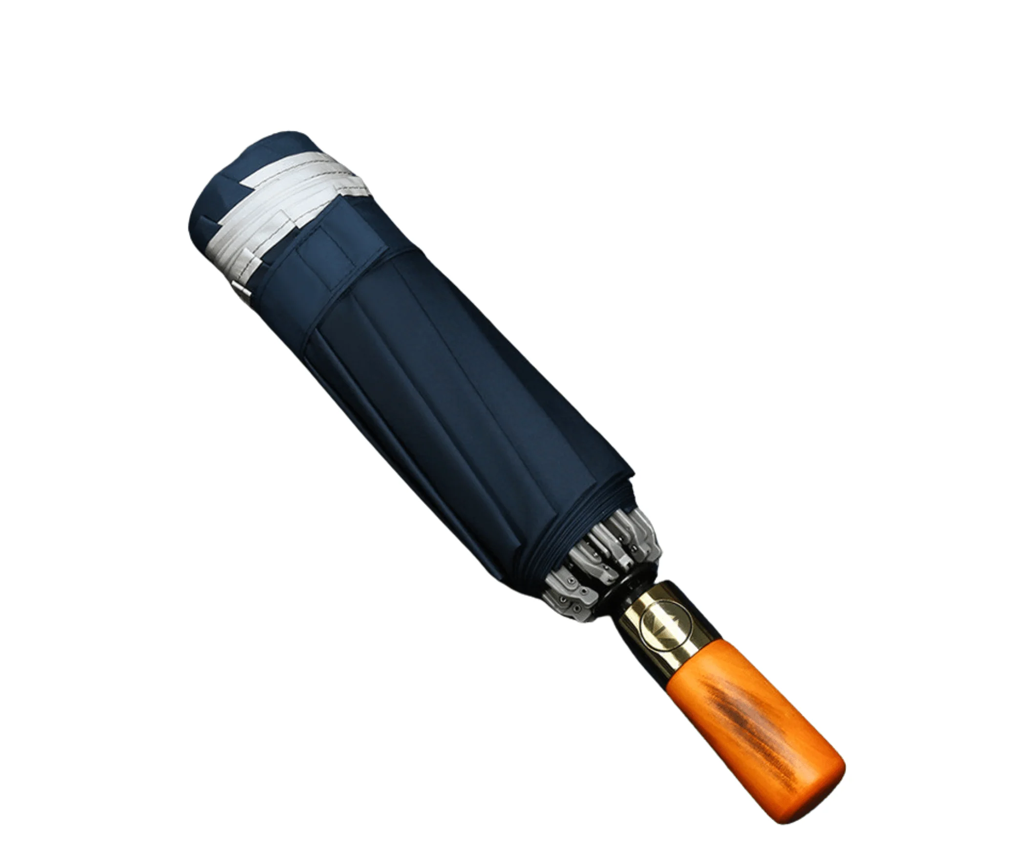 The Copper Wood Handle Ocean Lab Folding Umbrella - Image 3