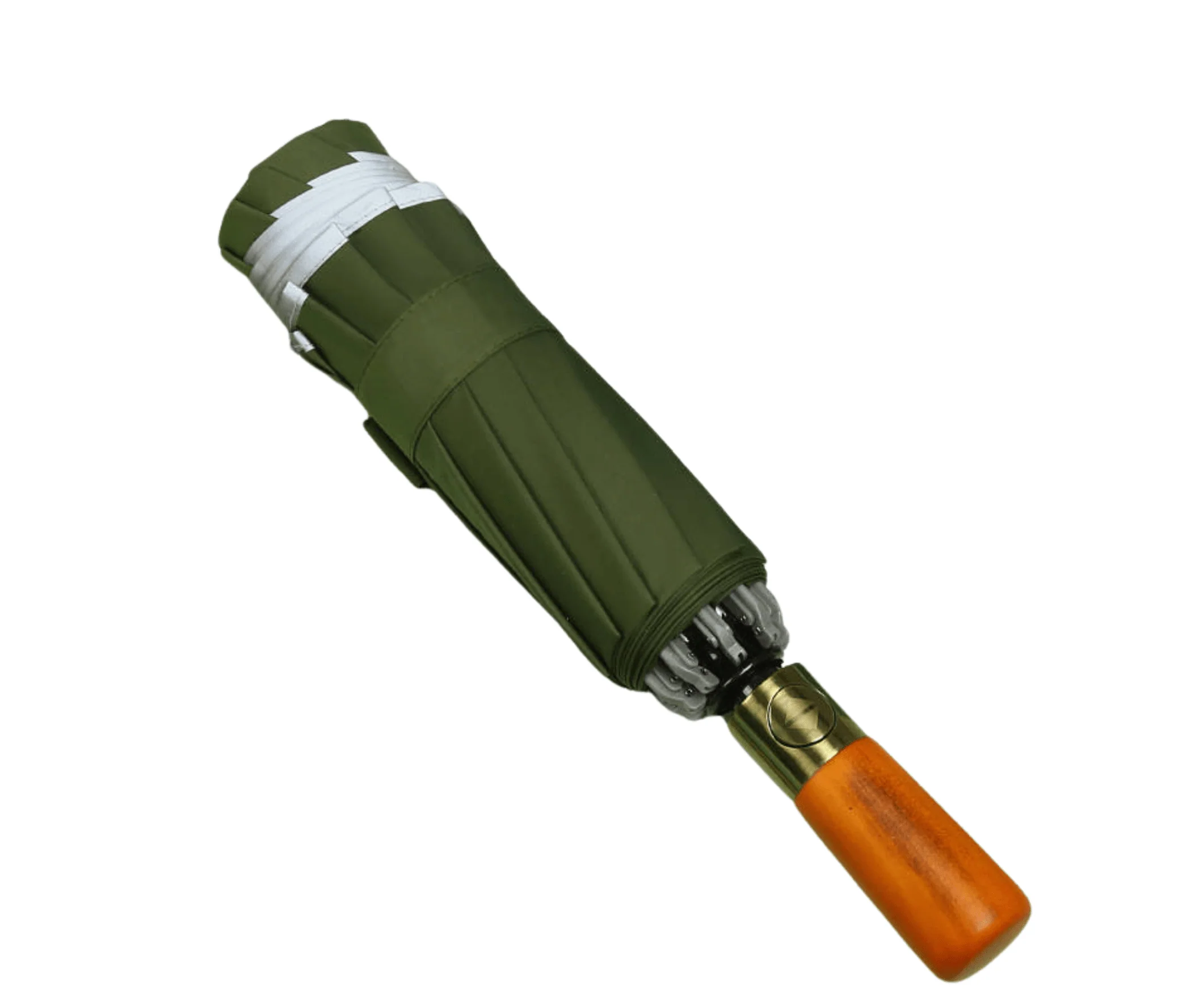 The Copper Wood Handle Ocean Lab Folding Umbrella - Image 7