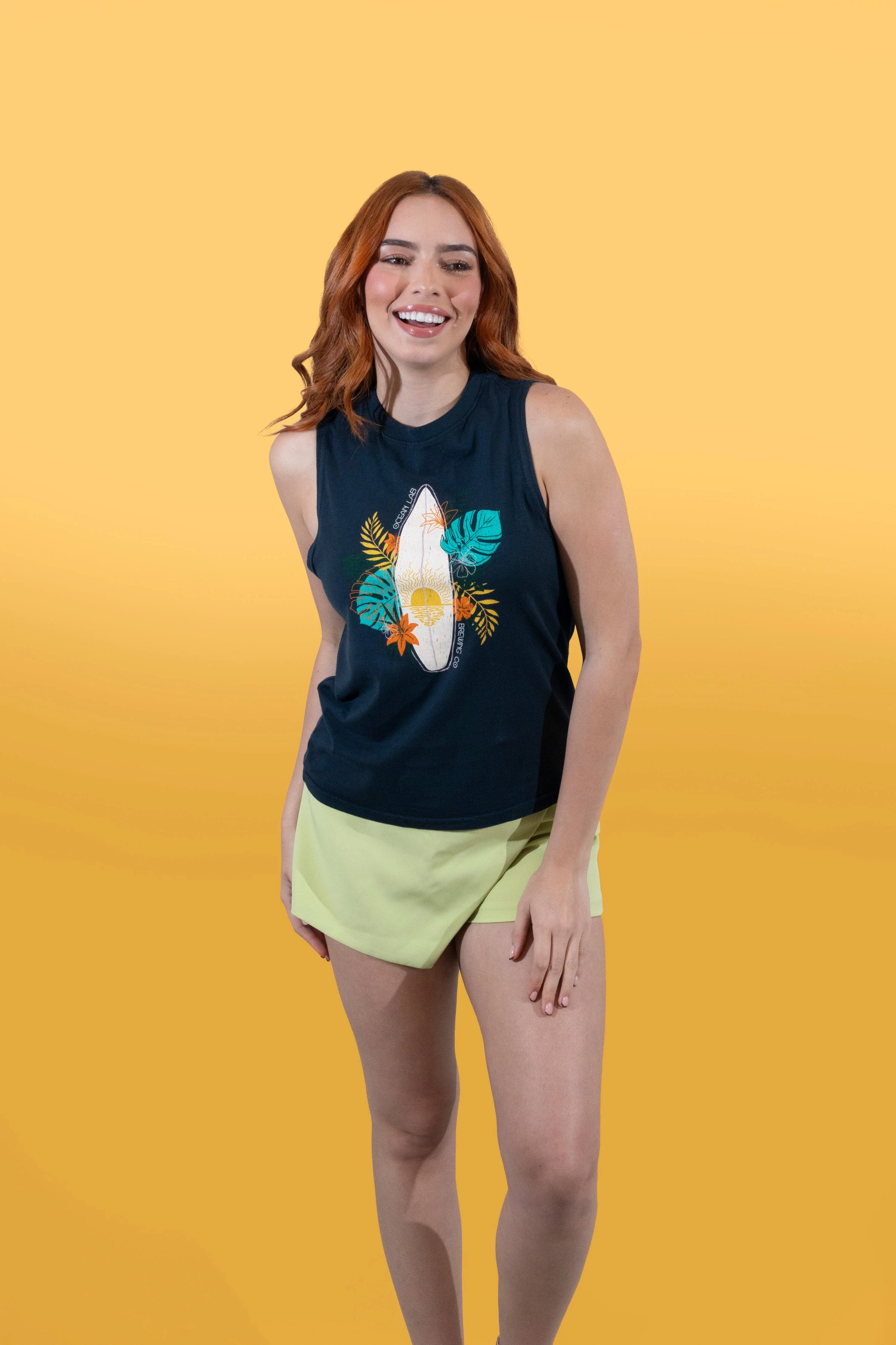 Tropical Surf Crew Tank Top - Image 2