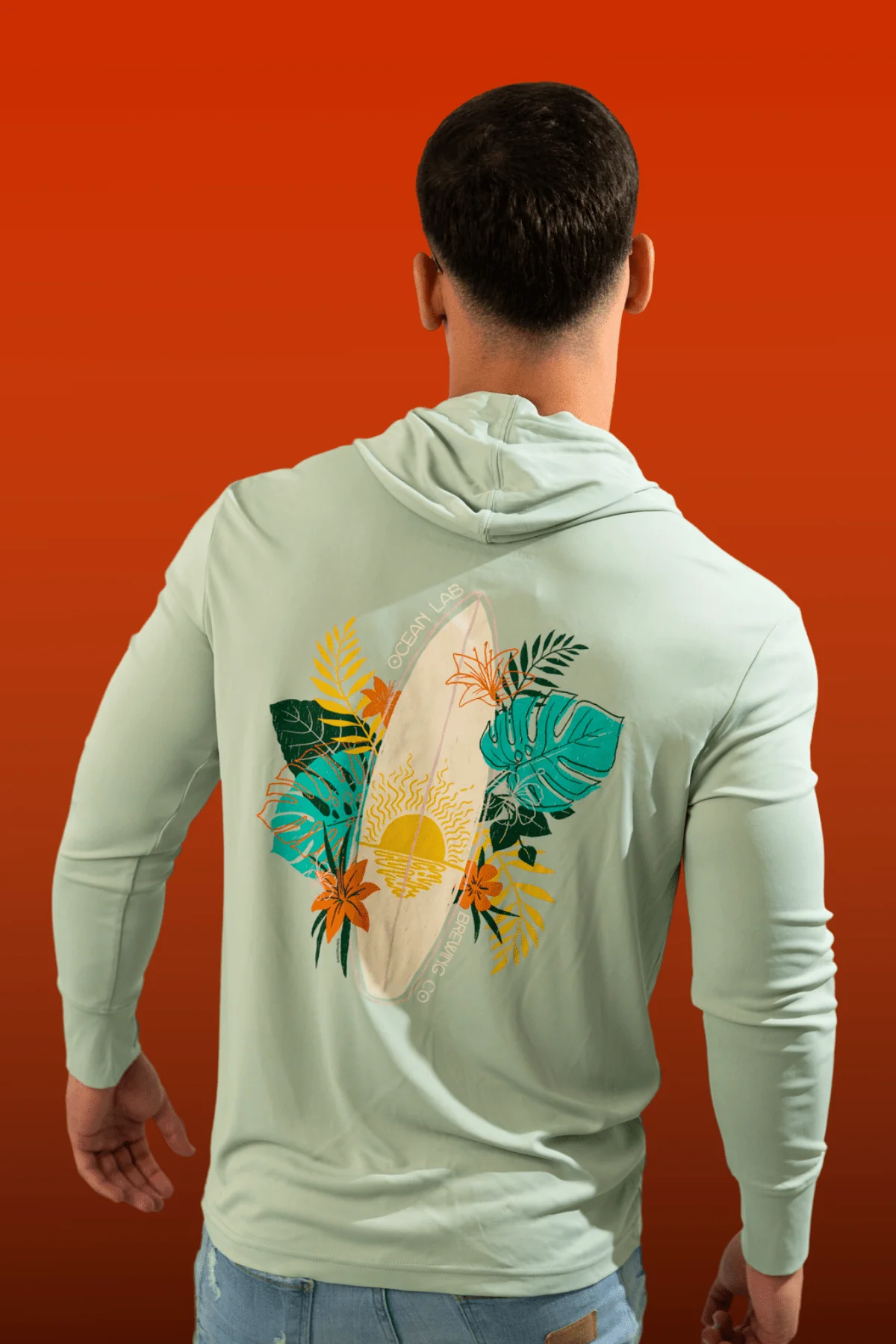 Tropical Surf Hooded Rashguard