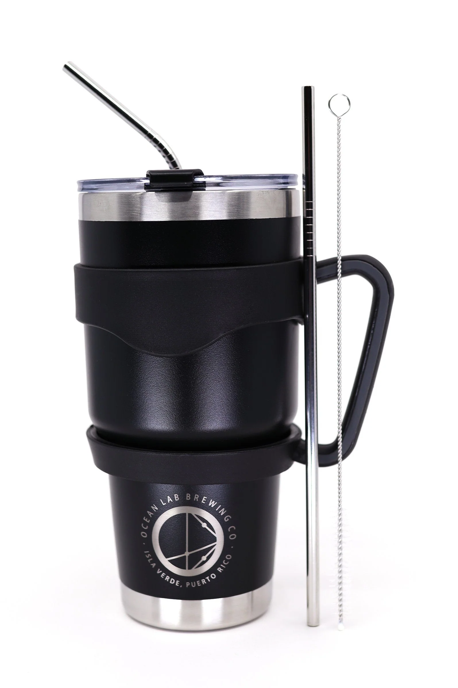 Tumbler Set 30oz - Black & Silver - Image 3