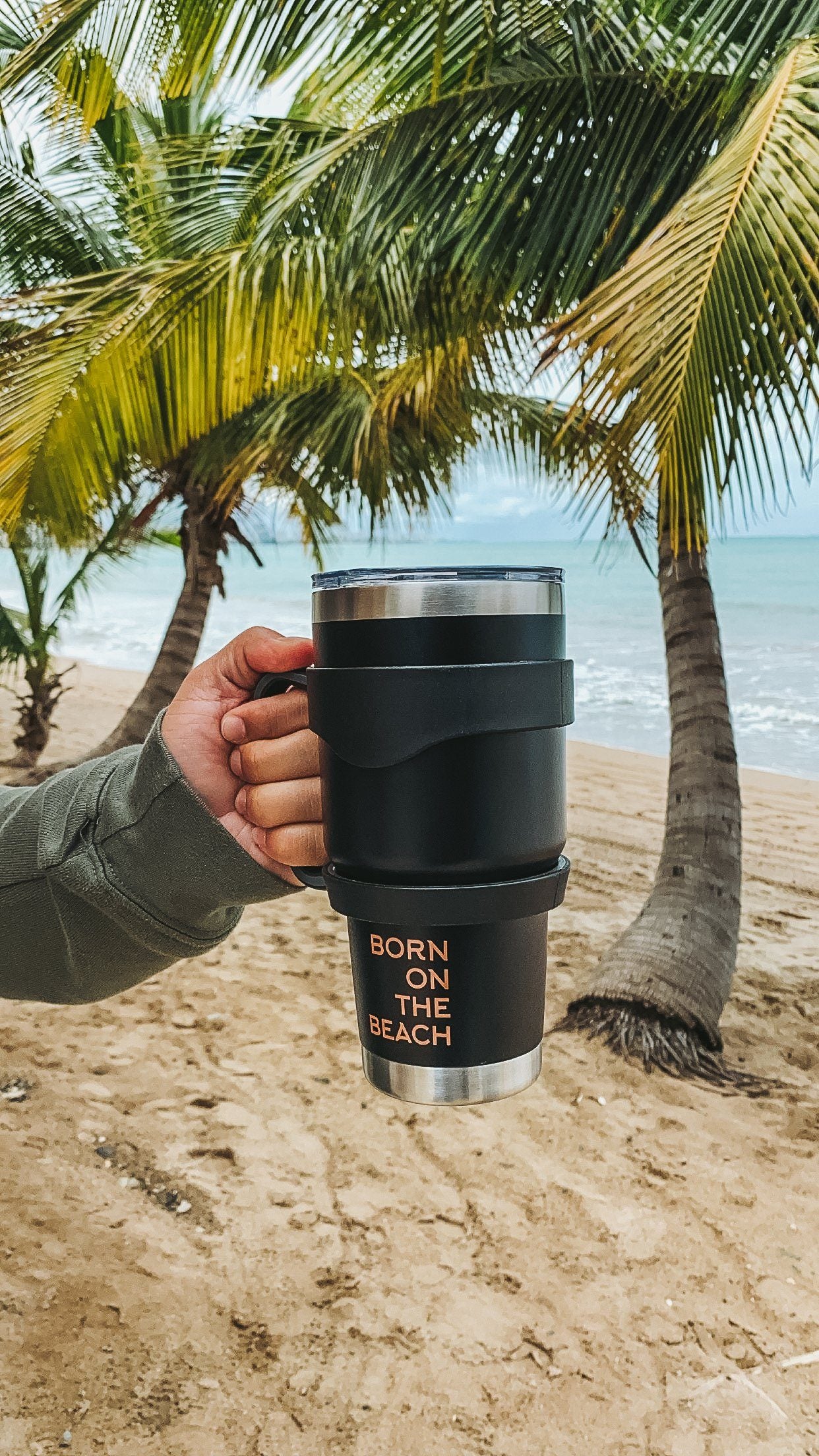 Tumbler Set 30oz - Black & Coral - Image 3