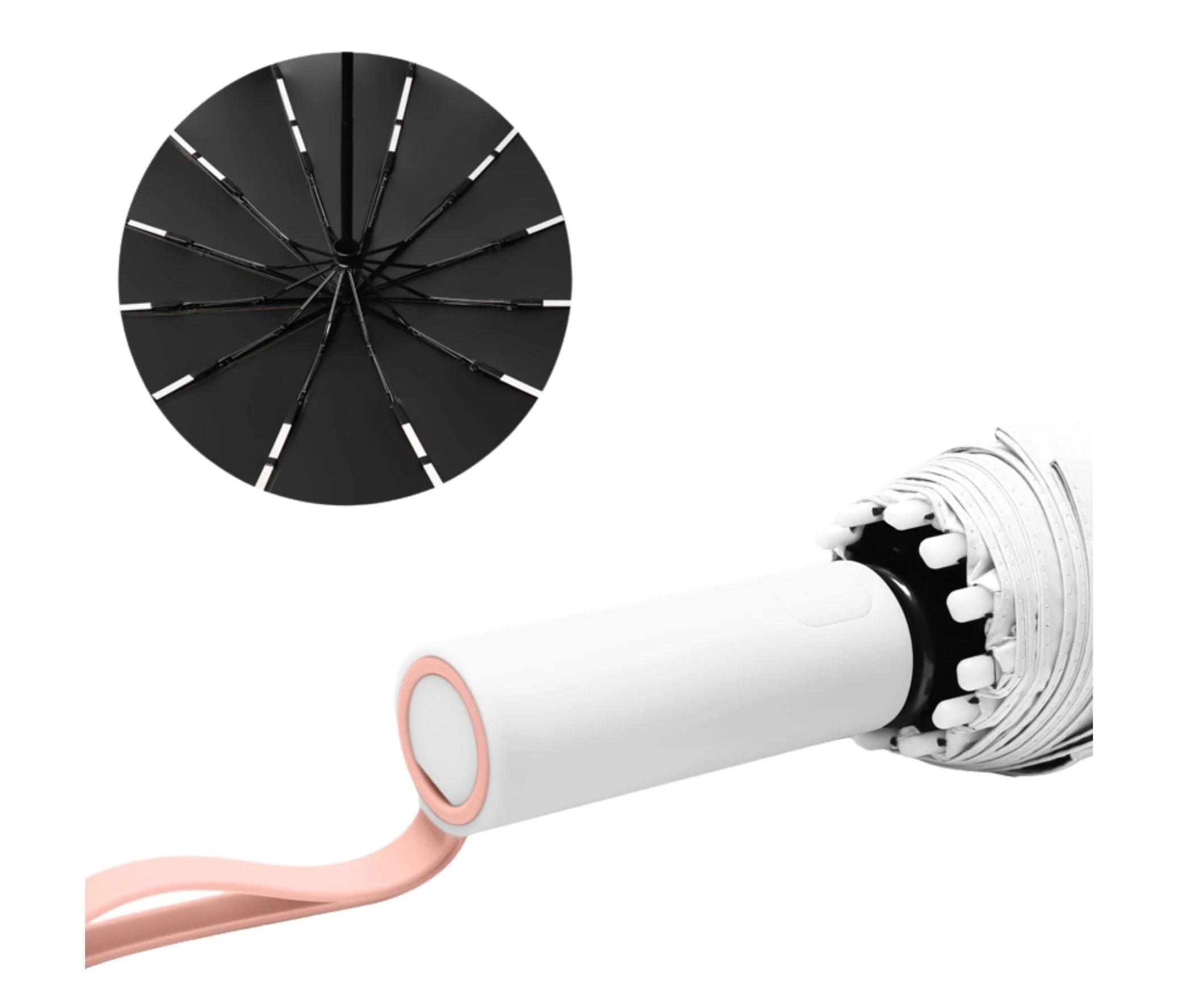 Two Tone Ocean Lab Folding Umbrella - Image 7
