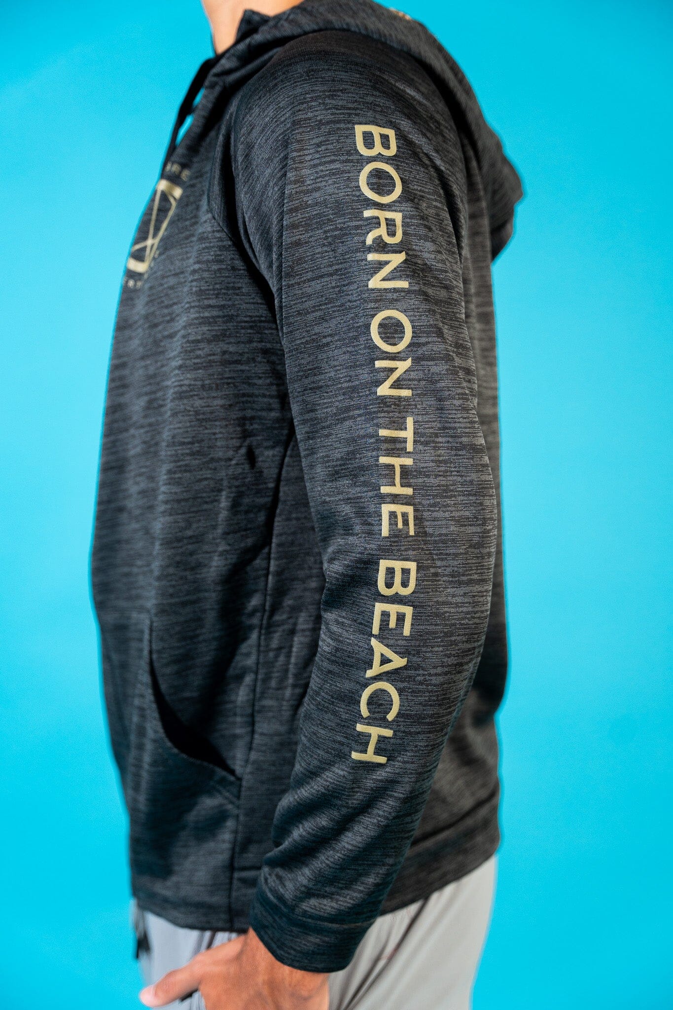 Zipper Hooded Sweatshirt - Heather Camo - Image 3